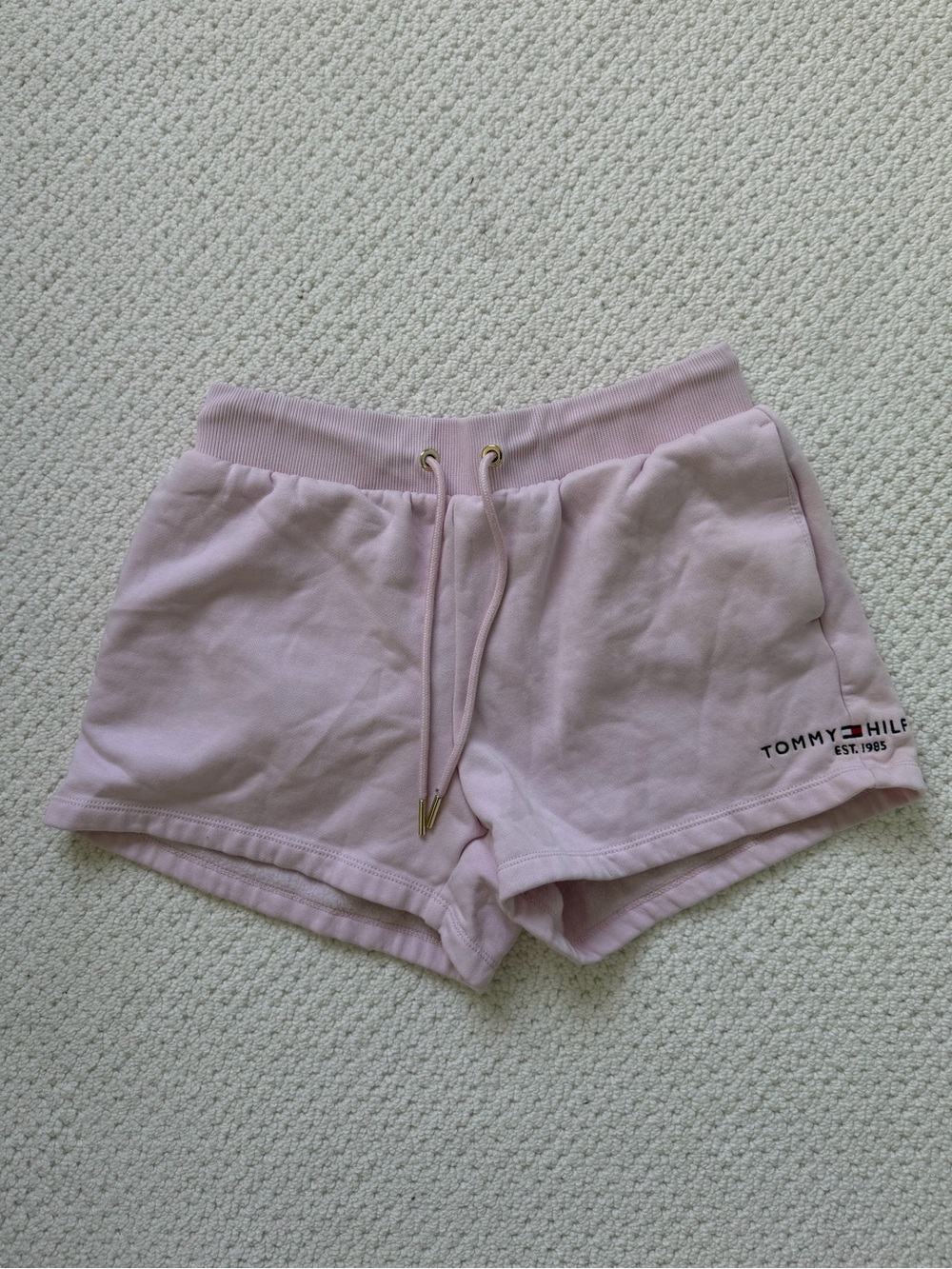Tommy Hilfiger Pastel Pink Drawstring Shorts